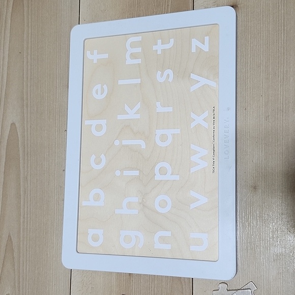 Lovevery double-sided board abc puzzle qty 1 - Picture 4 of 6